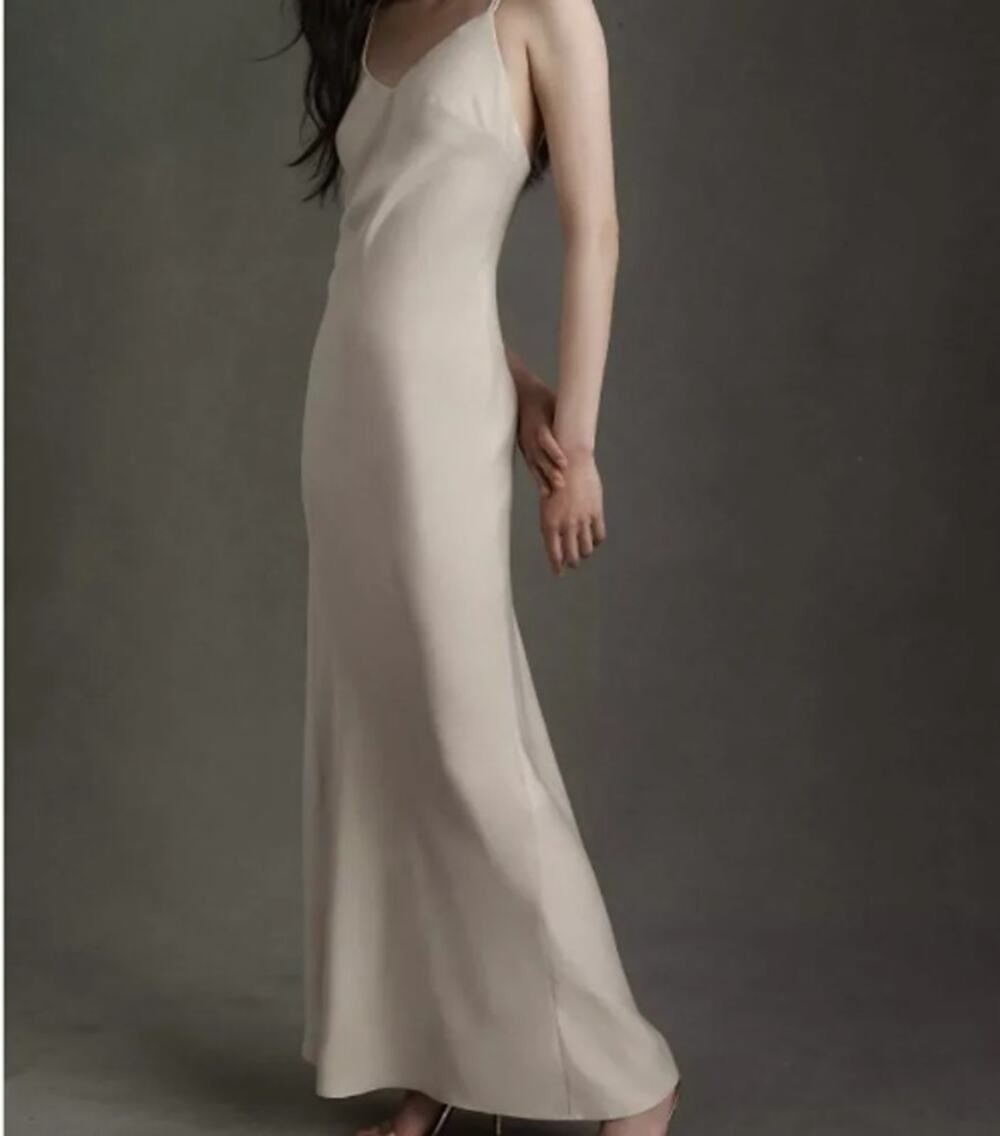 BHLDN NWT Charlie Maxi Slip Gown Dress Size 8